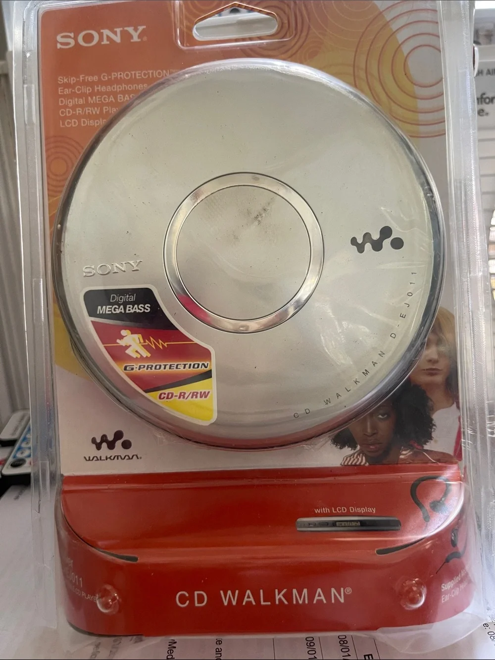 Sony CD Walkman D-EJ011 Silver Portable CD Player G-Protection Mega Bass